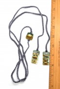 Macrame & Glass Lariat